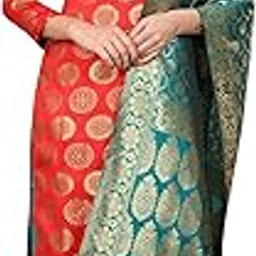anand sarees ANAND Women's Jacquard Banarasi Silk Salwar Suit Material With Banarasi Dupatta-picture-26