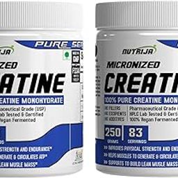 Nutrija Micronized Creatine Monohydrate Powder- 500gm (250X2)-image-5