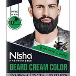 Nisha Pro Beard Cream Color BOX Original Black 101 (20g + 20gm)-82