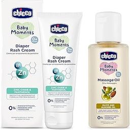 Chicco Diaper rash cream 100 ml with Massage Oil 100 ml-image-34