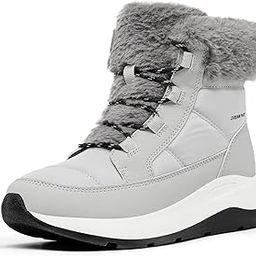 Women's Winter Snow Boots, Faux Fur Waterproof Ankle Booties, Ladies Comfortable Short Boots Outdoor-image-1