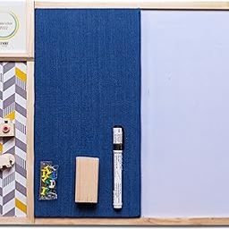 IVEI Combination Board with Pin Board & Whiteboard Best Gift for Home, Office, School (Dark Blue, Metal Board(Big), Pin Board + Whiteboard)-17