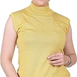 Woollen Sleeveless high Neck Sweater-image-14