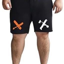 UNSTD Men's Shorts, 100% Cotton Lightweight & Comfortable Regular Fit with 1 Zipper Pocket for Gym, Running, Cycling and Plus Size Shorts, Size - 3XL to 9XL-image-1