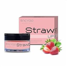 ENCYCLO ESSENTIALS Strawberry Lip Balm For Men & Women - Nourishing Lip Care with Strawberry Extract| Shea Butter| and Vitamin E| Moisturizing| Soothing & Protecting for Soft| Smooth Lips -5g-15