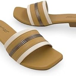Women’s Stylish Flats | Dual Strap Slip-On Sandals for Office & Everyday Use-image-21