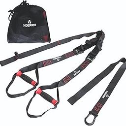 YOGPRO Suspension Training Kit, All-in-One Full Body Workouts for Home, Travel, Outdoors, Gym - Bodyweight Resistance System - Build Muscle, Improve Cardio Kit for Men & Women-image-65