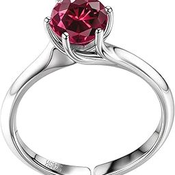 925 Silver Sparkling Martini Solitaire Ring for Women | 92.5 Sterling Silver & Diamond like Brilliance Sparkling Zirconia | Lovely Gift-image-49