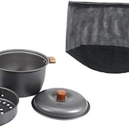 MERISHOPP Camping Soup Pot Cookware Outdoor Cooking Pot for Backpacking Travel Camping| Camping Cookware Set | Outdoor Utensil Set-image-43