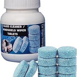S R SHINE 50 Pcs Glass Cleaner and Washer Strong Cleaning Concentrate Car Mirror Cleaner Effervescent Tablets (Glass Cleaning Tablets) (50)-picture-26