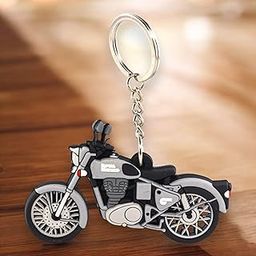 Imported doubled side Keychain Keychain Compatible Royal Enfiled Bike | Bullet keychain Rubber-image-17