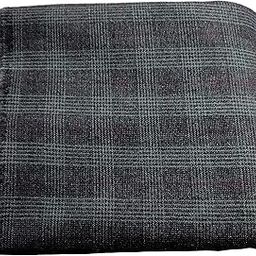 WINTER COTSWOOL DOUBLE WOOL UNSTITCHED CHECK FABRIC Men's Shirt,Long kurta.PURE CASHMILON ACRYLIC WOOLEN HEAVY RAZING both SIDE,Width-44 inch,Length-2.25metr,FREE_SIZE,Blackish grey-picture-13