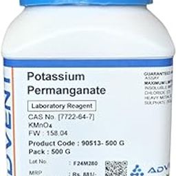 Advent Potassium Permanganate 500g | Multipurpose Water Treatment Crystals | Pond Cleaner, Aquarium & Poultry Disinfectant-image-0