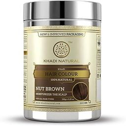 Khadi Natural Nut Brown Hair Color | Herbal & Chemical-Free | Covers Gray Hair Naturally | Enriched with Organic Ingredients | Provides Healthy-Looking Hair | 150g-image-40
