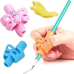 Party Propz Pencil Gripper For Kids Writing - Set Of 3 Pcs, Writing Supplies For Kids | Black Pencil Gripper For Kids 3 Year | Pencil Gripper For Kids 5 Year | Pen Gripper For Writing | Pencil Grip For Kids-image-99