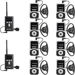 Retekess T130S (2nd Gen T130) Church Translation System, Upgraded Longer Range, Simultaneous Interpretation Device, Hi-Fi Sound Quality, Translation equipment for Church (2 TX 8 RX)-image-27