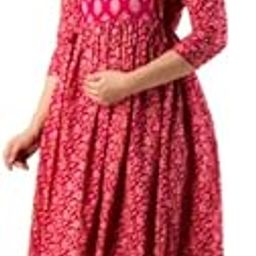 100% Pure Cotton Maternity Gown – A-Line Feeding Dress for Women, Comfortable Maternity Wear & Kurtis for Nursing Mothers-image-62