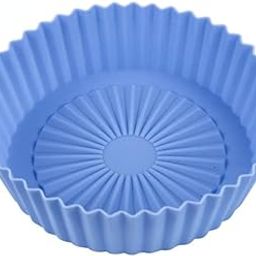 Zenvyra Air Fryer Silicone Pot Reusable Round Air Fryer Liner with Handles Non-Stick, Heat-Resistant, Food Grade Silicone Tray Dishwasher Safe (Pack of 1)-image-82