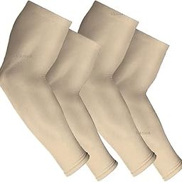 High Performance Arm Sleeves for Athletic Arm Sleeves Perfect for Cricket, Bike Riding,Cycling & Outdoor Activitiess With Beige Color - 2 Pairs-9