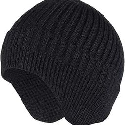 Gajraj Knit Beanie Hat for Men Women Winter Warm Earflap Soft Wool Slouchy Skull Cap with Ear Warmer Outdoor Sports Casual Woolen Hat-image-29