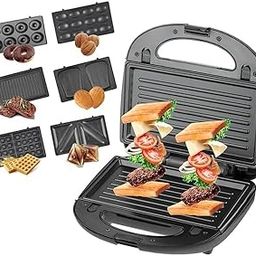 Drumstone® 6-in-1 VersaGrill Breakfast Station with Swappable Non-Stick Plates – Waffles, Sandwiches, Donuts & More | Dual-Side Even Heating | 10-Year Warranty | User-Friendly & Safe Design-image-22