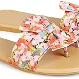 Presents You A Trendy Collection Of Flower Printed Fancy Slippers For Women's/Ladies/Girl's-26