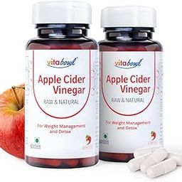 Vitabowl Apple Cider Vinegar (ACV) Capsules with Mother, Raw & Natural for Weight Management & Detox (120 Count (Pack of 2))-33