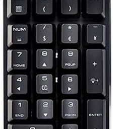 Mechanical Gaming Numeric Keypad Keyboard 21 Keys Mini Numpad with Cherry Blue Switches for iMac MacBook - Black White Lgiht Magicforce by Qisan-18