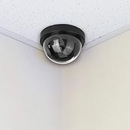 CPEX Realistic Looking Dummy CCTV Black Dome Security Camera Looking Fake Security CCTV Camera with RED LED Light Blinking-23