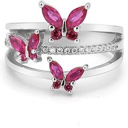 925 Sterling Silver Charming Butterfly Ring for Women & Girls | Gift for Women Wife Girls-image-2