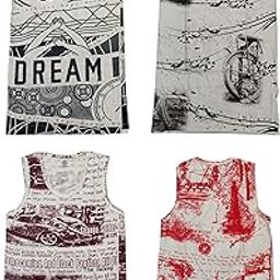 The Tinge Men's SIRTEX Printed Vest for Men|Men's Innerwear | Men's Vest (Pack of 4)-image-5