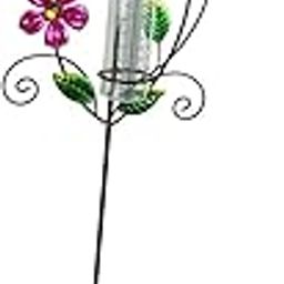 LOOM TREE® Hummingbird Rain Gauge Outdoor Metal Decorative Garden Stake for Garden Farm | Yard, Garden & Outdoor Living | Garden D?©cor | Rain Gauges-picture-22
