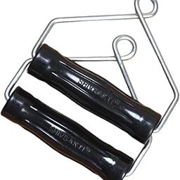 One Pair (2 peices) Handles for Gym Machines, Cable Machines, Pulley Exerciser etc- Heavy Duty Built by Premium Nylon Material with Metal suspention (Black)-12