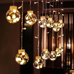 12 Transparent Ball LED String Light – 3 Meter – Warm White Color – Decorative Fairy Lights for Home, Balcony, Party, Diwali, Wedding, Bedroom, Christmas & Indoor-Outdoor (Warm White, 3 Meter)-image-48