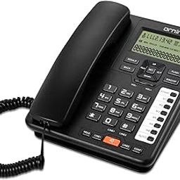 2-Line Corded Telephone Systems for Small Business and House (Black)-13