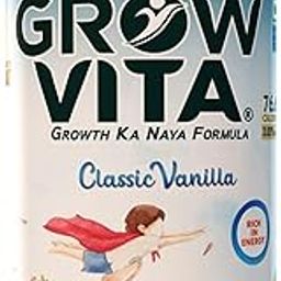 Grow Vita Growth Ka Naya Formula Delicious, Nutritious Malt Base Milk Food, Essential Nutrients Available, Vanilla Flavours Drink. 500Gm-image-56