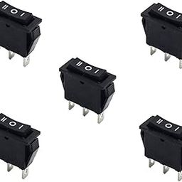 Electronic Spices 5PCS 15A 250V 30A 220V Large Rectangle Black Rocker Switch 3 Position DC 12V ON-OFF Power Switch-image-68