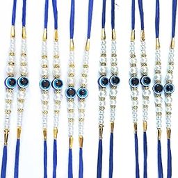 Evil Eye Rakhi Set for Brother (Pack of 6 and 12) – With Roli Chawal | Protective Designer Rakhis for Raksha Bandhan.-picture-3