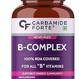 Carbamide Forte Vitamin B-Complex Tablets - 100% RDA for B Vitamins with B1, B2, B3, B5, B6, B9 & Vitamin B12 | Vitamin B Complex Supplements for Women & Men - 120 Vegetarian Tablets-27