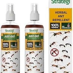 Herbal Strategi Ant Repellent Spray - 100ml (Pack of 2) | Smarter way to Shuu Ants away | 100% Herbal and Chemical free | Baby and Pet safe | Certified Ayurvedic | Effective on all types of Ants-image-3