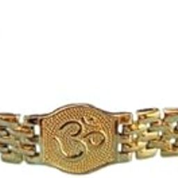 Men’s Cuban Chain Bracelet – 18K Gold Plated | Waterproof, Anti-Tarnish, Hypoallergenic Jewelry for Men | Bold Statement Bracelet for Casual Wear (Om Gold Bracelet)-image-81