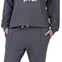 Fleece Track Suits for Women/Stylish Regular Fit Fleece Track Suit Set with Pockets/Ladies Track Suit for Sportswear, Nightwear, Jogging, Daily Use Gym Wear (Grey,Blue)-image-61