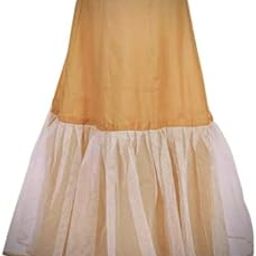 Women's Cancan Hoop Less Underskirt Petticoat Wedding Crinoline Volume Extension for Lehenga, Gown and Floor Length Skirt Free Size Waist with Adjustable Length-image-69