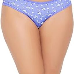 Women's Polyamide Low Waist Outer Elastic Bikini Panty - Blue-image-31