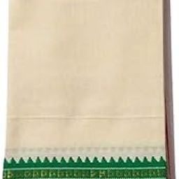 Krishna Border Cotton Angavastram/towel/kasavu Shawl/melmundu/uthareeyam for Men-image-70