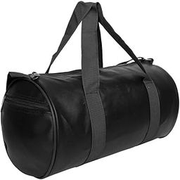 20L Leather Gym Duffle Bag for Men & Women | Adjustable Shoulder Gym Bag | Unisex Gym Bag | Duffle Bag for Gym, Sports, Training, Workout & Fitness Bag. (Black)-image-94