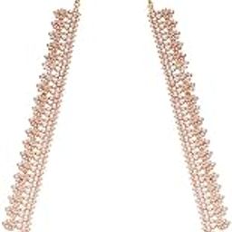 Fashion Jewellery White Gold Plated Ethnic Zircon Necklace - 409559-image-3