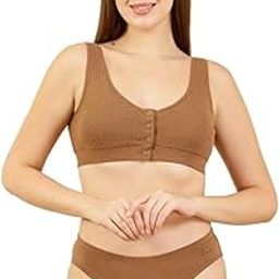 Cotton Maternity Non Padded Ribbed Bra for Women | Nursing Bra for Women Feeding | Maternity Bras for Pregnancy | Pregnancy Bras for Breastfeeding | Innerwear After Delivery-image-25