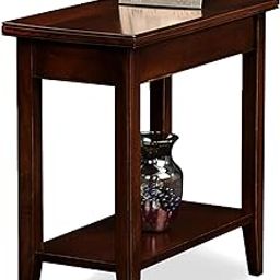 MODWAY Sheesham Wood Open Shelf Bedside Night Stand Table for Living Room (Brown)-97
