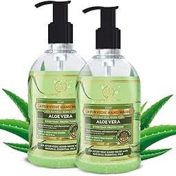 Khadi Natural Aloe Vera Hand Wash | Ayurvedic & Gentle | Moisturizing & Germ-Free | Suitable for All Skin Types | Pack of 2 (600ml)-image-45